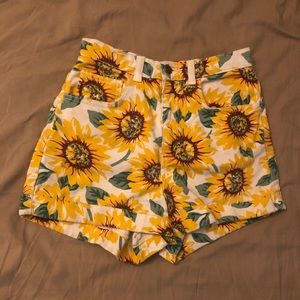 American Apparel Sunflower HighWaited Shorts 26/27